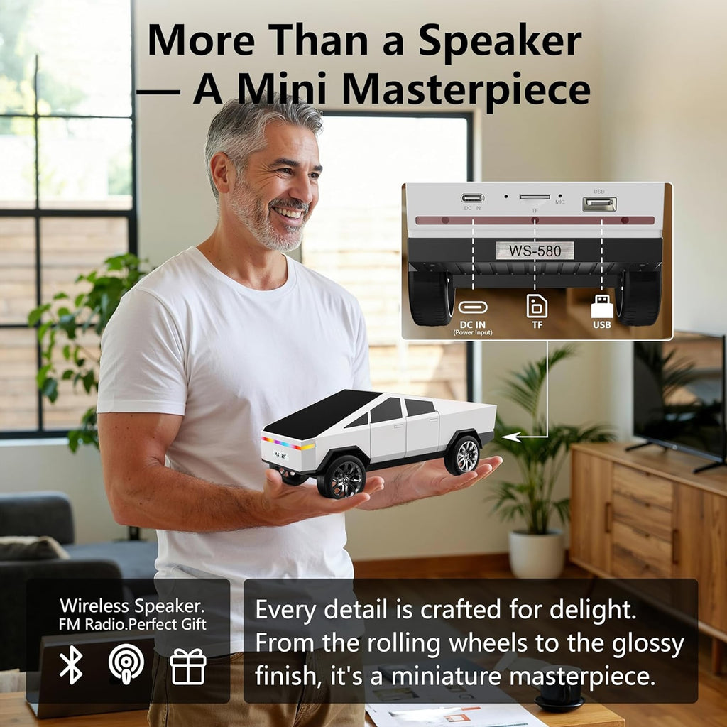 WSTER WS-580 Cybertruck Bluetooth Speaker