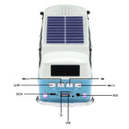 WSTER WS-698 Retro Minibus Solar Bluetooth Speaker