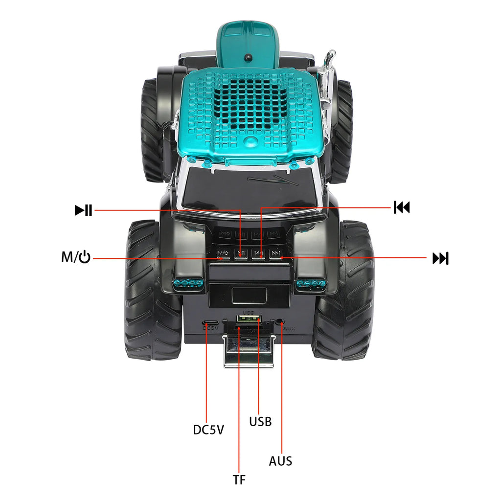 WSTER WS-560 Modern Tractor Bluetooth Speaker