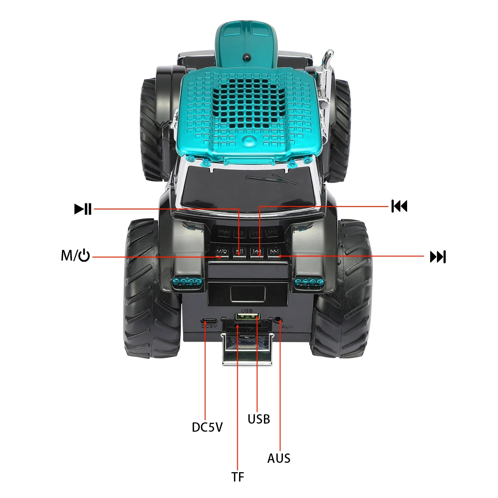 WSTER WS-560 Modern Tractor Bluetooth Speaker