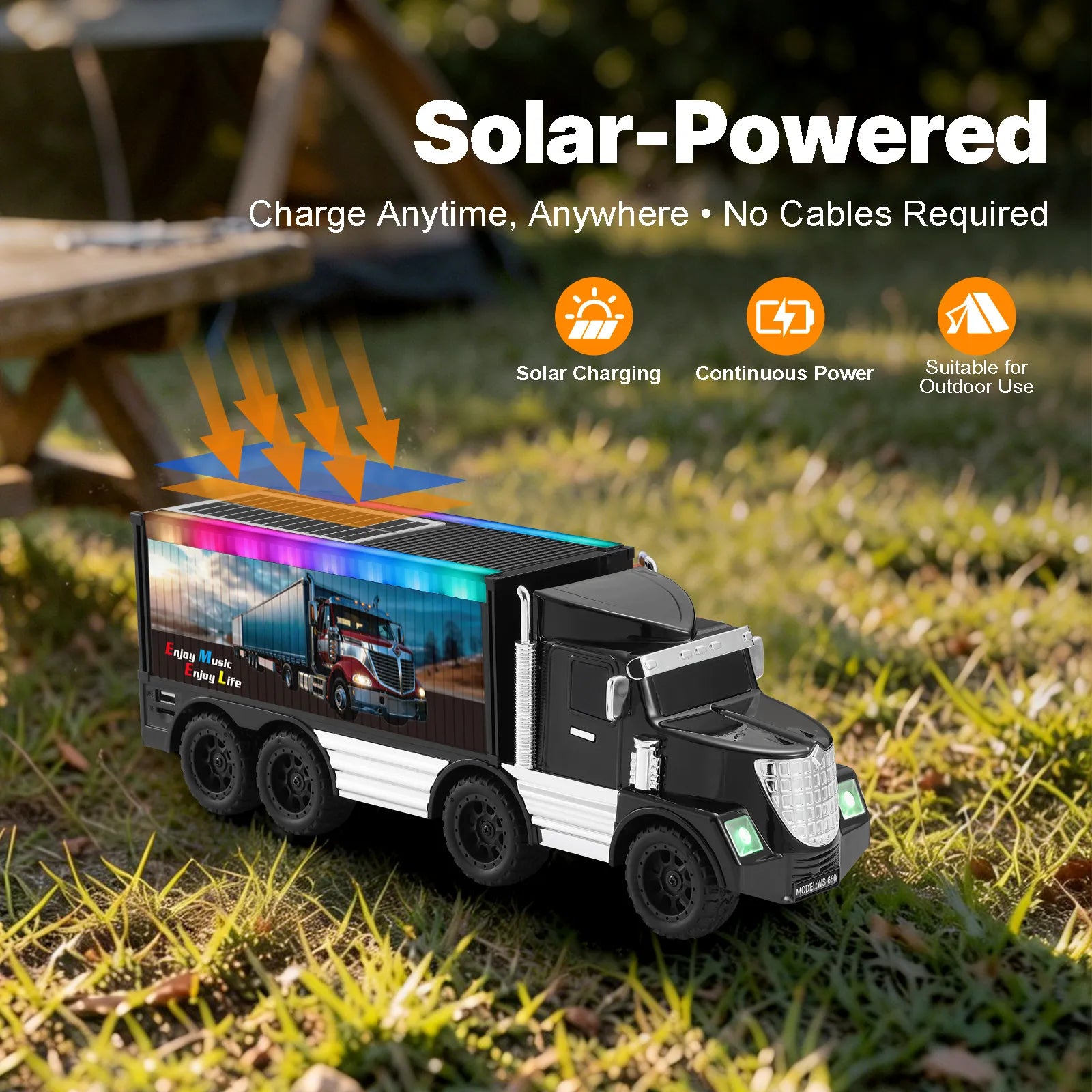 WSTER WS-650 Semi Truck Portable Bluetooth Speaker