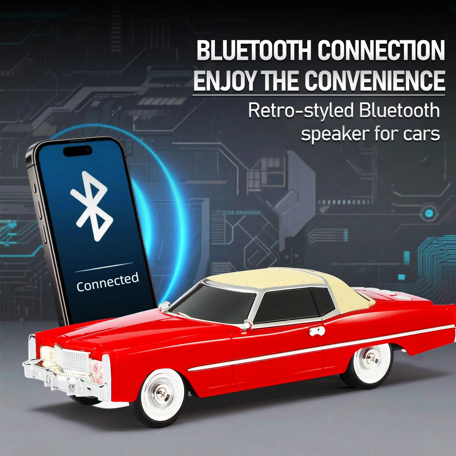 WSTER WS-1966 Retro Sedan Bluetooth Speaker