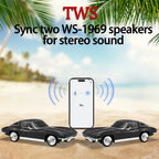 WSTER WS-1969 Retro Sports Car Bluetooth Speaker