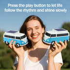 WSTER WS-698 Retro Minibus Solar Bluetooth Speaker