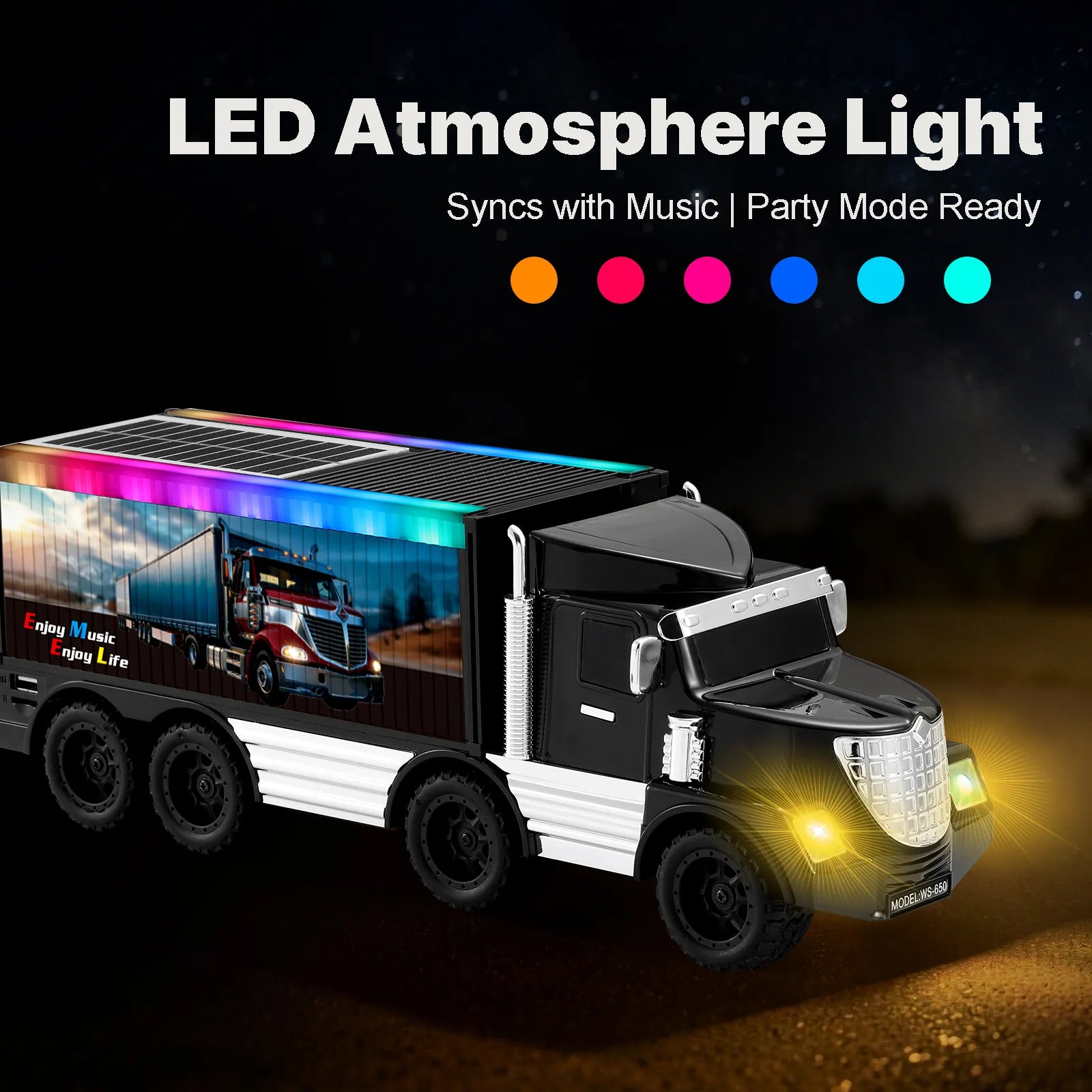 WSTER WS-650 Semi Truck Portable Bluetooth Speaker