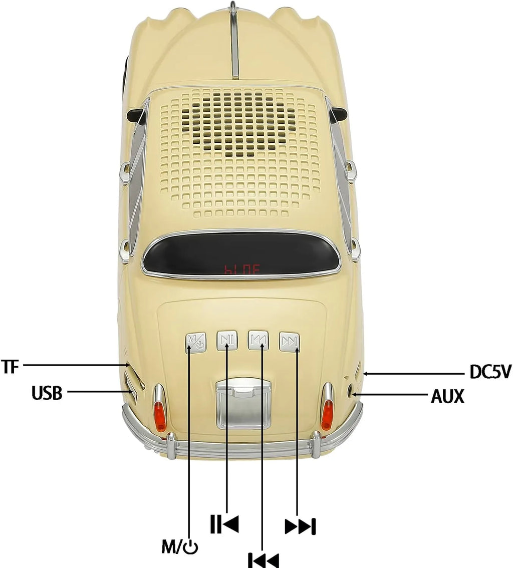 WSTER WS-596 Retro Sedan Bluetooth Speaker