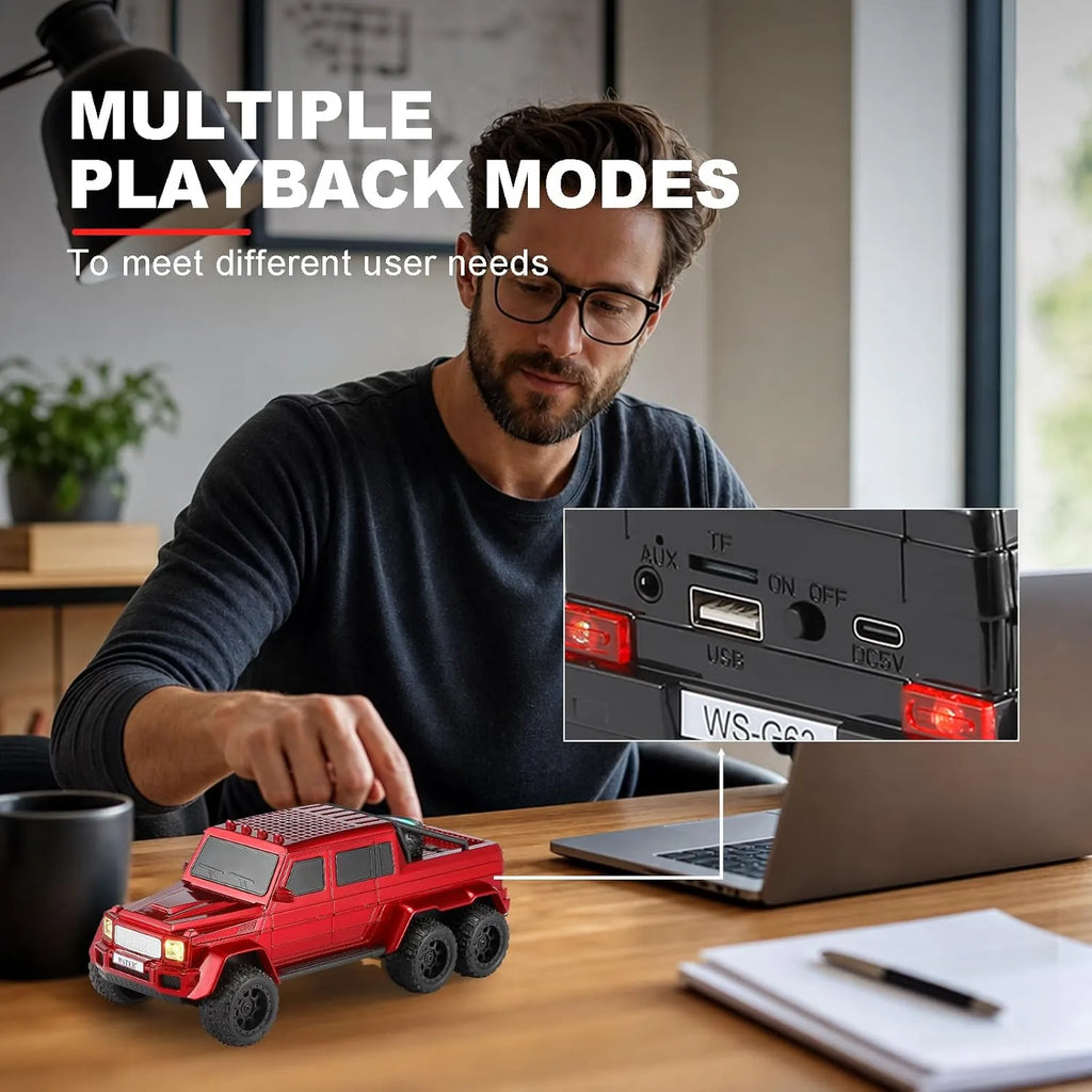 WSTER WS-G63 6-Wheel Pickup Truck Bluetooth Speaker