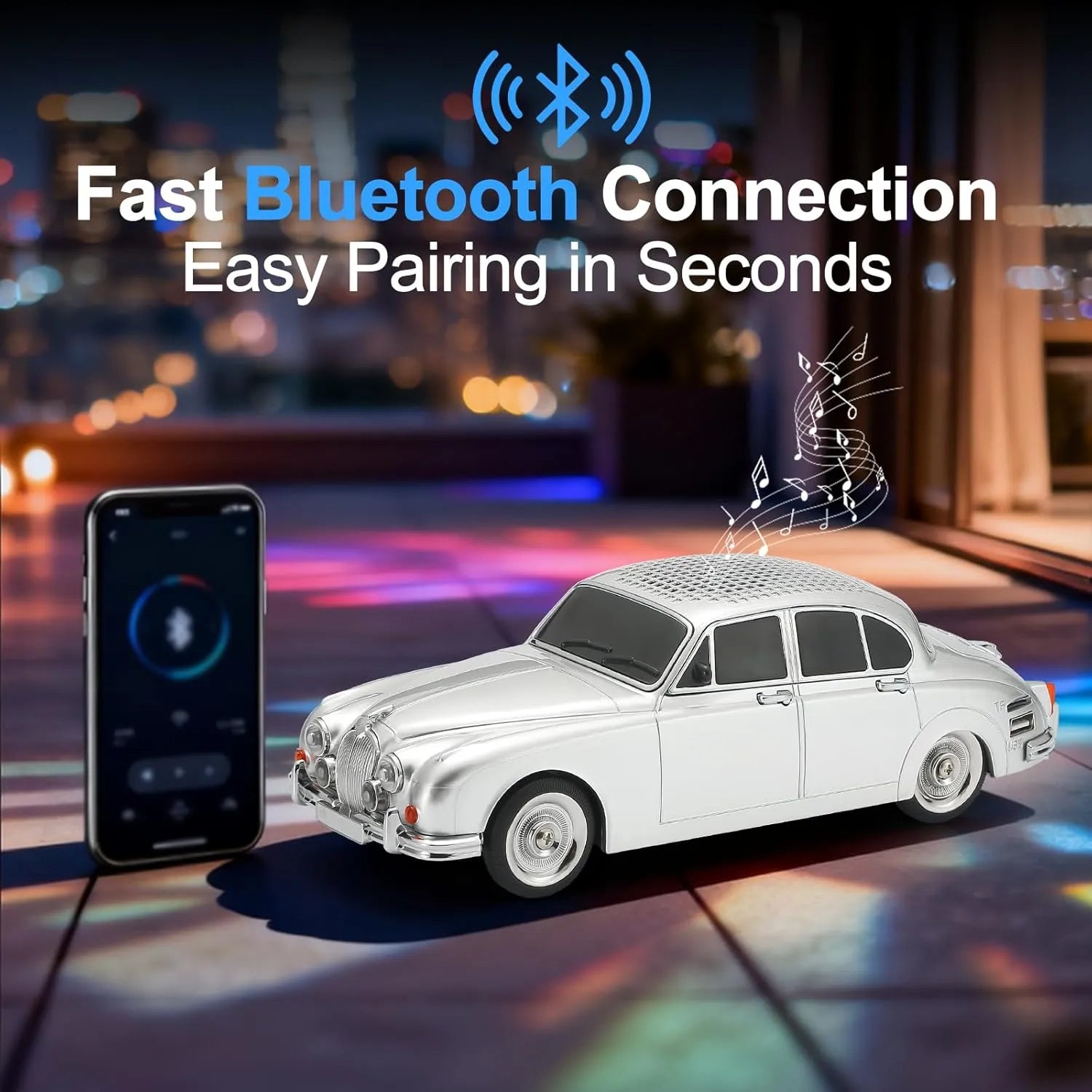 WSTER WS-596 Retro Sedan Bluetooth Speaker