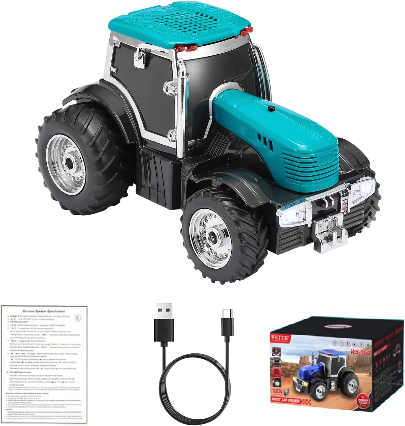 WSTER WS-560 Modern Tractor Bluetooth Speaker