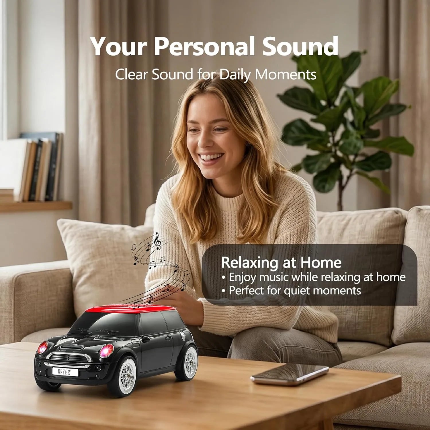 WSTER WS-790 Compact Hatchback Portable Bluetooth Speaker