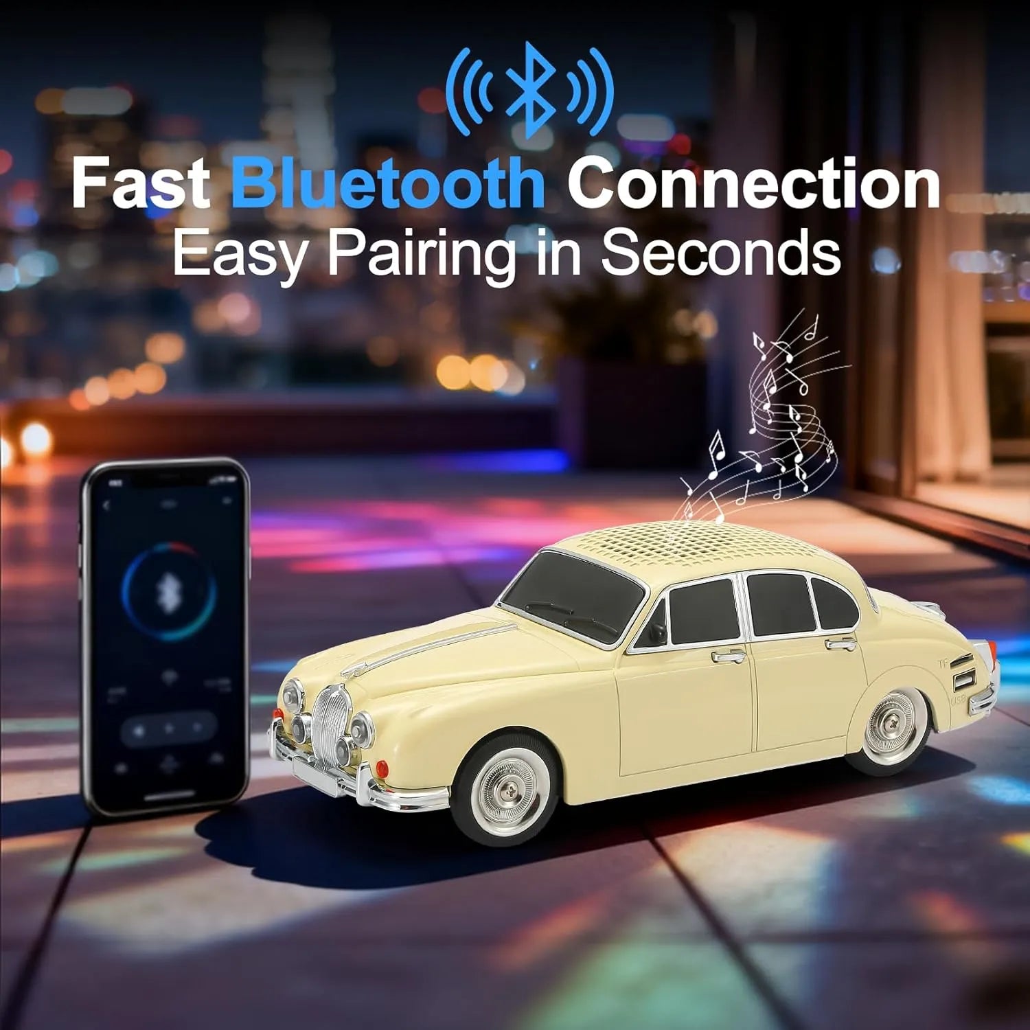 WSTER WS-596 Retro Sedan Bluetooth Speaker
