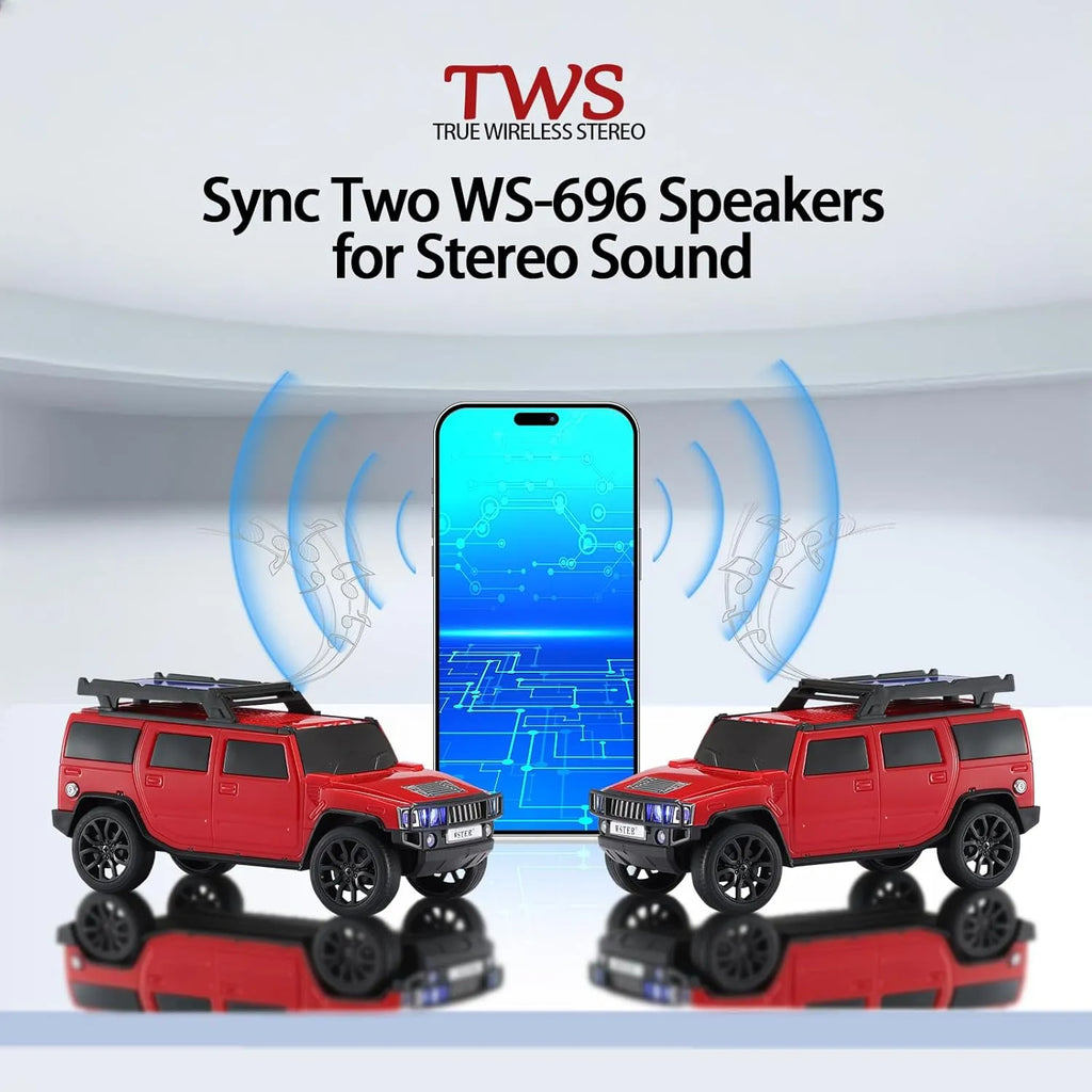 WSTER WS-696 Solar Off-Road Car Bluetooth Speaker