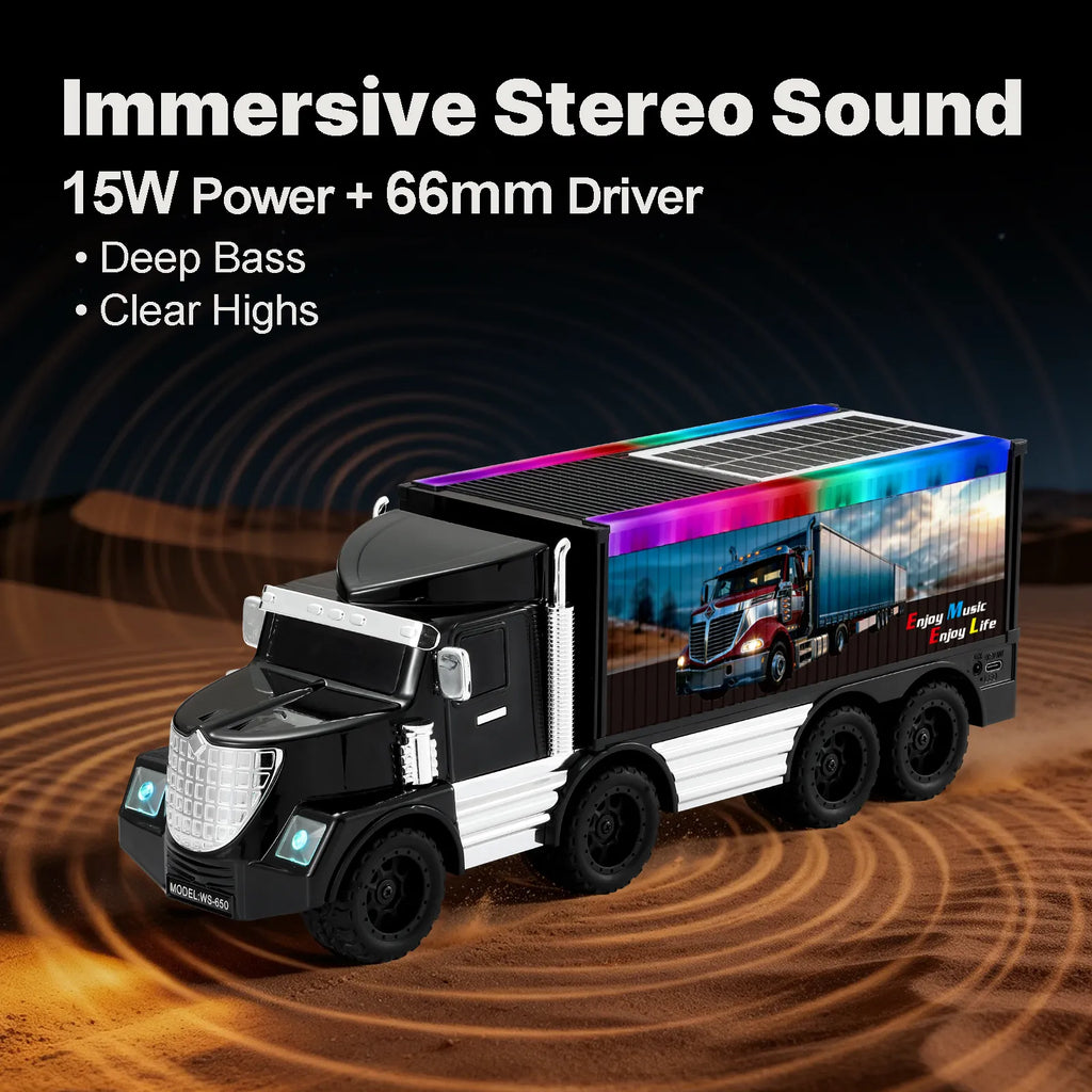 WSTER WS-650 Semi Truck Portable Bluetooth Speaker