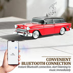 WS - 1955 Retro Sedan Bluetooth Replica Speaker – Portable Wireless Car Model with HD Sound, TWS, FM, LED Party Light, USB/TF, Type - C, Hands - Free Mic for Car Enthusiasts & Home Audio - WSTER