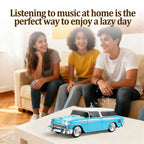 WS - 1955 Retro Sedan Bluetooth Replica Speaker – Portable Wireless Car Model with HD Sound, TWS, FM, LED Party Light, USB/TF, Type - C, Hands - Free Mic for Car Enthusiasts & Home Audio - WSTER