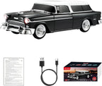 WS - 1955 Retro Sedan Bluetooth Replica Speaker – Portable Wireless Car Model with HD Sound, TWS, FM, LED Party Light, USB/TF, Type - C, Hands - Free Mic for Car Enthusiasts & Home Audio - WSTER