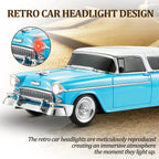 WS - 1955 Retro Sedan Bluetooth Replica Speaker – Portable Wireless Car Model with HD Sound, TWS, FM, LED Party Light, USB/TF, Type - C, Hands - Free Mic for Car Enthusiasts & Home Audio - WSTER