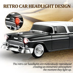 WS - 1955 Retro Sedan Bluetooth Replica Speaker – Portable Wireless Car Model with HD Sound, TWS, FM, LED Party Light, USB/TF, Type - C, Hands - Free Mic for Car Enthusiasts & Home Audio - WSTER