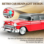 WS - 1955 Retro Sedan Bluetooth Replica Speaker – Portable Wireless Car Model with HD Sound, TWS, FM, LED Party Light, USB/TF, Type - C, Hands - Free Mic for Car Enthusiasts & Home Audio - WSTER