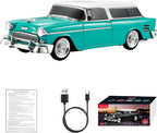 WS - 1955 Retro Sedan Bluetooth Replica Speaker – Portable Wireless Car Model with HD Sound, TWS, FM, LED Party Light, USB/TF, Type - C, Hands - Free Mic for Car Enthusiasts & Home Audio - WSTER