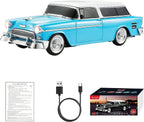 WS - 1955 Retro Sedan Bluetooth Replica Speaker – Portable Wireless Car Model with HD Sound, TWS, FM, LED Party Light, USB/TF, Type - C, Hands - Free Mic for Car Enthusiasts & Home Audio - WSTER