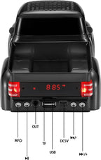 WS - 538 Retro Pickup Truck Bluetooth Replica Speaker – Portable Wireless Car Model Speaker with FM, TWS, LED Party Lights, USB/TF Playback, Built - in Microphone, Type - C, Surprise Gift - WSTER
