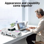 WS - 538 Retro Pickup Truck Bluetooth Replica Speaker – Portable Wireless Car Model Speaker with FM, TWS, LED Party Lights, USB/TF Playback, Built - in Microphone, Type - C, Surprise Gift - WSTER