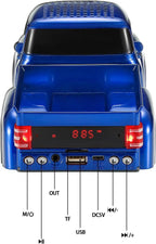 WS - 538 Retro Pickup Truck Bluetooth Replica Speaker – Portable Wireless Car Model Speaker with FM, TWS, LED Party Lights, USB/TF Playback, Built - in Microphone, Type - C, Surprise Gift - WSTER