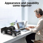 WS - 538 Retro Pickup Truck Bluetooth Replica Speaker – Portable Wireless Car Model Speaker with FM, TWS, LED Party Lights, USB/TF Playback, Built - in Microphone, Type - C, Surprise Gift - WSTER