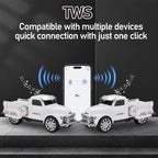 WS - 558 Cool Pickup Truck Design Replica Speaker,Portable Wireless Car model Bluetooth Speaker with HD Sound, TWS, FM Radio, USB/TF Playback, LED Party Light, Built - in Microphone, Surprise Gift - WSTER
