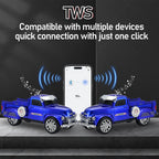 WS - 558 Cool Pickup Truck Design Replica Speaker,Portable Wireless Car model Bluetooth Speaker with HD Sound, TWS, FM Radio, USB/TF Playback, LED Party Light, Built - in Microphone, Surprise Gift - WSTER