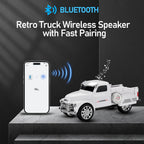WS - 558 Cool Pickup Truck Design Replica Speaker,Portable Wireless Car model Bluetooth Speaker with HD Sound, TWS, FM Radio, USB/TF Playback, LED Party Light, Built - in Microphone, Surprise Gift - WSTER