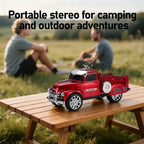 WS - 558 Cool Pickup Truck Design Replica Speaker,Portable Wireless Car model Bluetooth Speaker with HD Sound, TWS, FM Radio, USB/TF Playback, LED Party Light, Built - in Microphone, Surprise Gift - WSTER