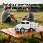 WS - 558 Cool Pickup Truck Design Replica Speaker,Portable Wireless Car model Bluetooth Speaker with HD Sound, TWS, FM Radio, USB/TF Playback, LED Party Light, Built - in Microphone, Surprise Gift - WSTER