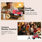 WS - 570 Retro American Truck Model Bluetooth Replica Speaker – Portable HD Sound, TWS Stereo,FM Radio,LED Party Lights,Built - in Microphone Hands - Free,Surprise Portable Gift for Car Enthusiasts - WSTER