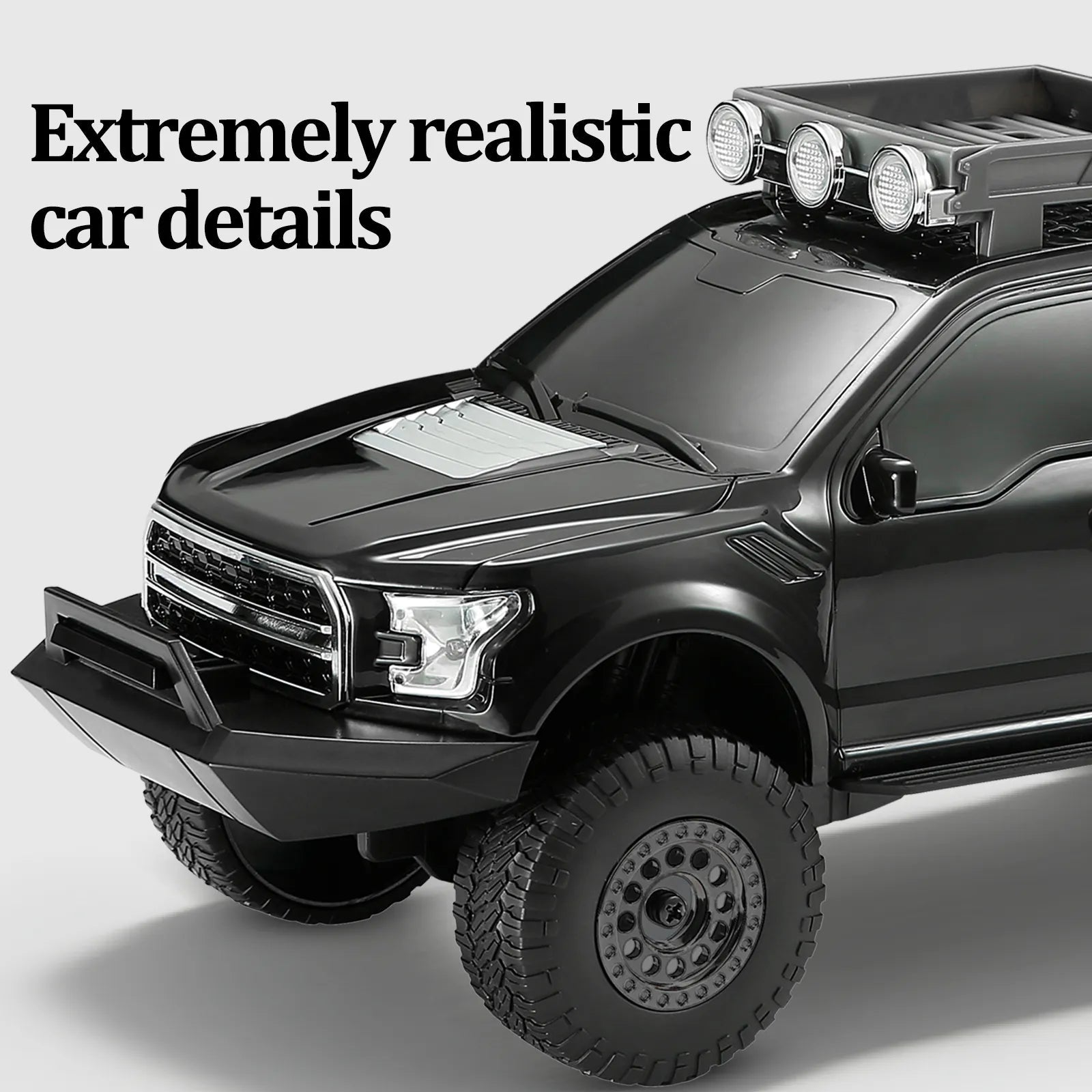 WS - 589 Rugged Pickup Truck Bluetooth Replica Speaker – Portable Audio with TWS, LED Party Lights & HD Stereo | Unique Surprise Gift for Music & Truck Lovers - WSTER