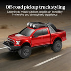 WS - 589 Rugged Pickup Truck Bluetooth Replica Speaker – Portable Audio with TWS, LED Party Lights & HD Stereo | Unique Surprise Gift for Music & Truck Lovers - WSTER