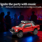 WS - 589 Rugged Pickup Truck Bluetooth Replica Speaker – Portable Audio with TWS, LED Party Lights & HD Stereo | Unique Surprise Gift for Music & Truck Lovers - WSTER