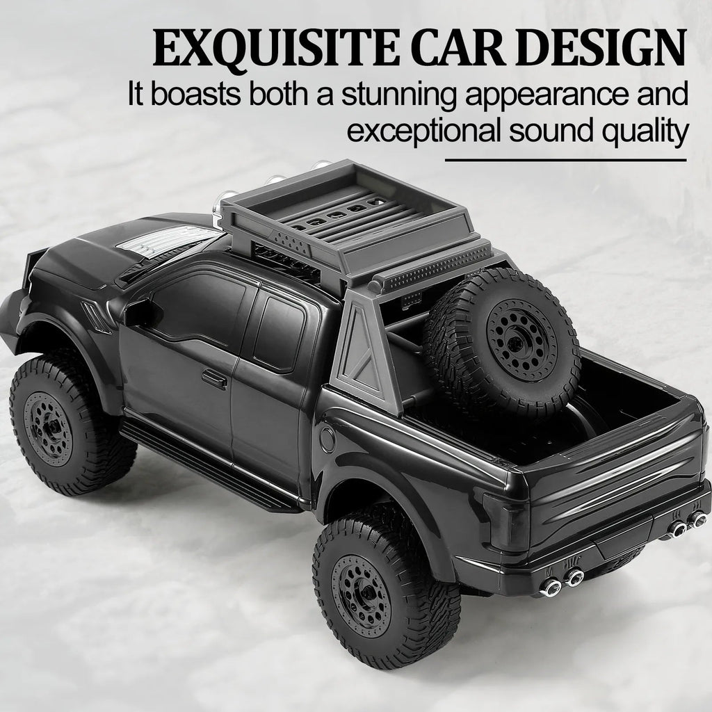 WS - 589 Rugged Pickup Truck Bluetooth Replica Speaker – Portable Audio with TWS, LED Party Lights & HD Stereo | Unique Surprise Gift for Music & Truck Lovers - WSTER