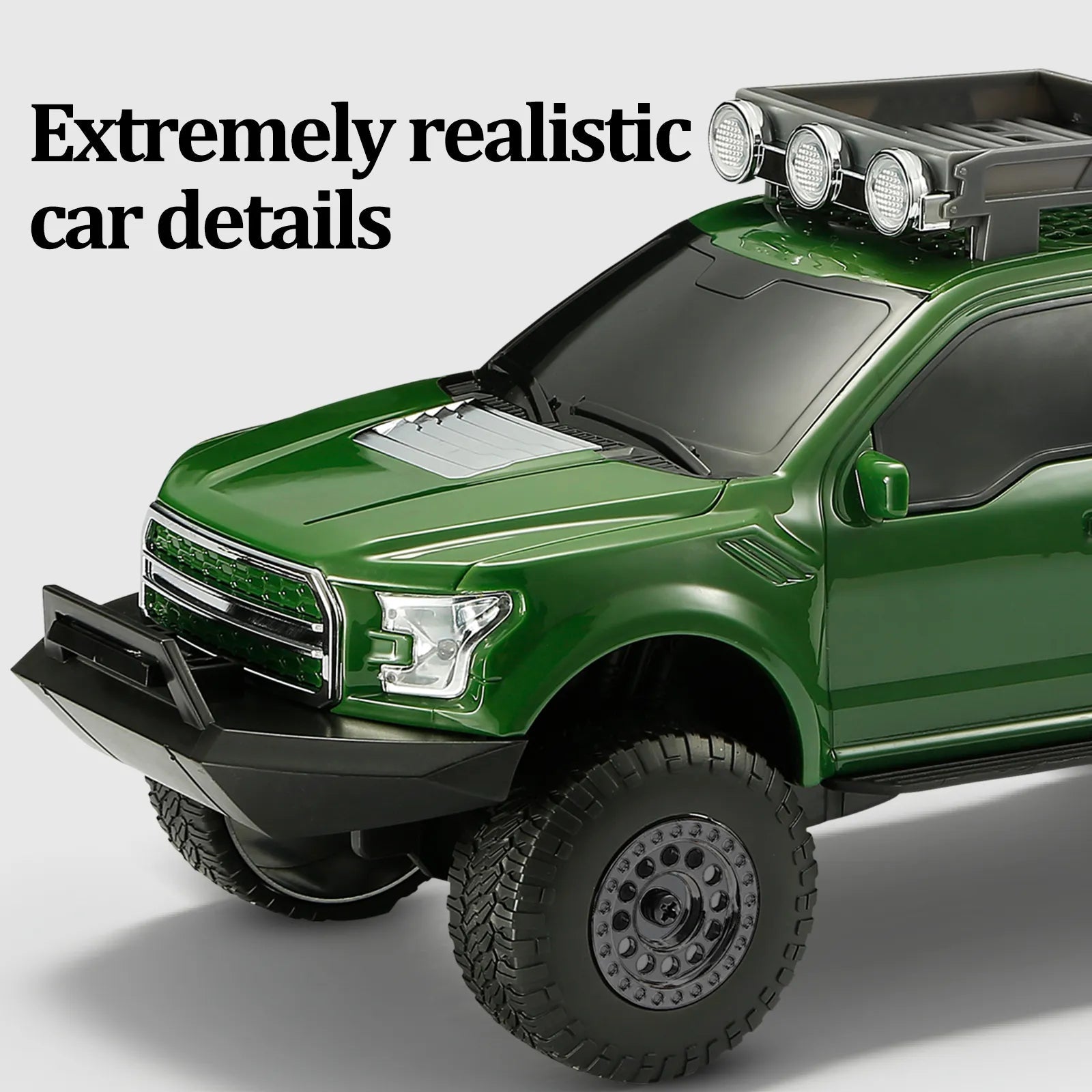 WS - 589 Rugged Pickup Truck Bluetooth Replica Speaker – Portable Audio with TWS, LED Party Lights & HD Stereo | Unique Surprise Gift for Music & Truck Lovers - WSTER