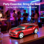 WS - 592 Supercar Design Bluetooth Replica Speaker – Portable Car Model Wireless Speaker with TWS Stereo, FM Radio, LED Party Lights, USB/TF Playback, Hands - Free Calling, Microphone - WSTER