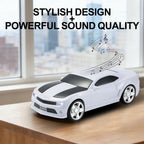 WS - 592 Supercar Design Bluetooth Replica Speaker – Portable Car Model Wireless Speaker with TWS Stereo, FM Radio, LED Party Lights, USB/TF Playback, Hands - Free Calling, Microphone - WSTER