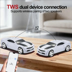 WS - 592 Supercar Design Bluetooth Replica Speaker – Portable Car Model Wireless Speaker with TWS Stereo, FM Radio, LED Party Lights, USB/TF Playback, Hands - Free Calling, Microphone - WSTER