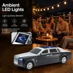 WS - 610 Luxury Sedan Replica Bluetooth Speaker – LED Starry Sky Screen Display, HD Sound, TWS Stereo,FM Radio, USB/TF Playback, Built - in Microphone, Portable Wireless Gift for Car Enthusiasts - WSTER