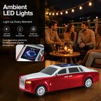WS - 610 Luxury Sedan Replica Bluetooth Speaker – LED Starry Sky Screen Display, HD Sound, TWS Stereo,FM Radio, USB/TF Playback, Built - in Microphone, Portable Wireless Gift for Car Enthusiasts - WSTER