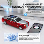 WS - 610 Luxury Sedan Replica Bluetooth Speaker – LED Starry Sky Screen Display, HD Sound, TWS Stereo,FM Radio, USB/TF Playback, Built - in Microphone, Portable Wireless Gift for Car Enthusiasts - WSTER