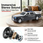WS - 610 Luxury Sedan Replica Bluetooth Speaker – LED Starry Sky Screen Display, HD Sound, TWS Stereo,FM Radio, USB/TF Playback, Built - in Microphone, Portable Wireless Gift for Car Enthusiasts - WSTER