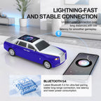 WS - 610 Luxury Sedan Replica Bluetooth Speaker – LED Starry Sky Screen Display, HD Sound, TWS Stereo,FM Radio, USB/TF Playback, Built - in Microphone, Portable Wireless Gift for Car Enthusiasts - WSTER