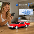 WS - 620 Classic Muscle Car Bluetooth Replica Speaker – Portable Wireless with HD Sound, TWS Stereo Pairing, LED Party Light, USB/TF/FM Support, Built - in Mic, Home Audio Cars Speaker Gift - WSTER