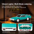WS - 620 Classic Muscle Car Bluetooth Replica Speaker – Portable Wireless with HD Sound, TWS Stereo Pairing, LED Party Light, USB/TF/FM Support, Built - in Mic, Home Audio Cars Speaker Gift - WSTER